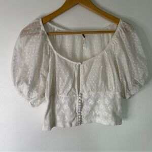 Free People Heartstrings Lace Top